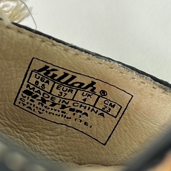 Killah Leather Wedges  with Floral Appliques - Picture 9 of 11